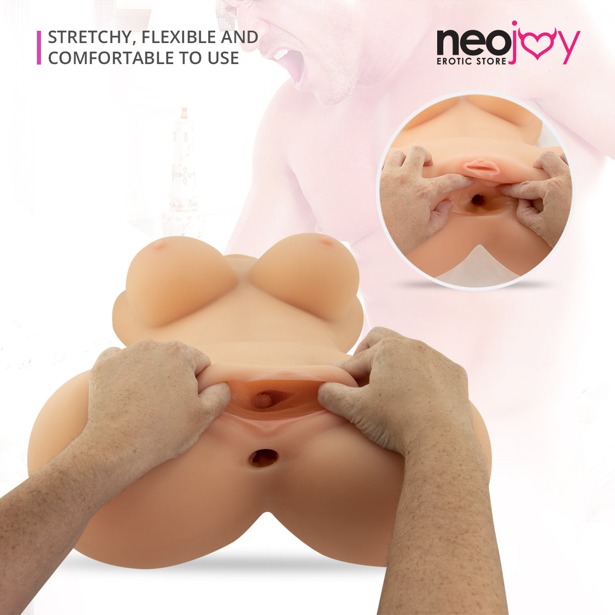 Neojoy Realistic Fantasy Sex Doll with Ass & Vagina TPE- Large-21kg