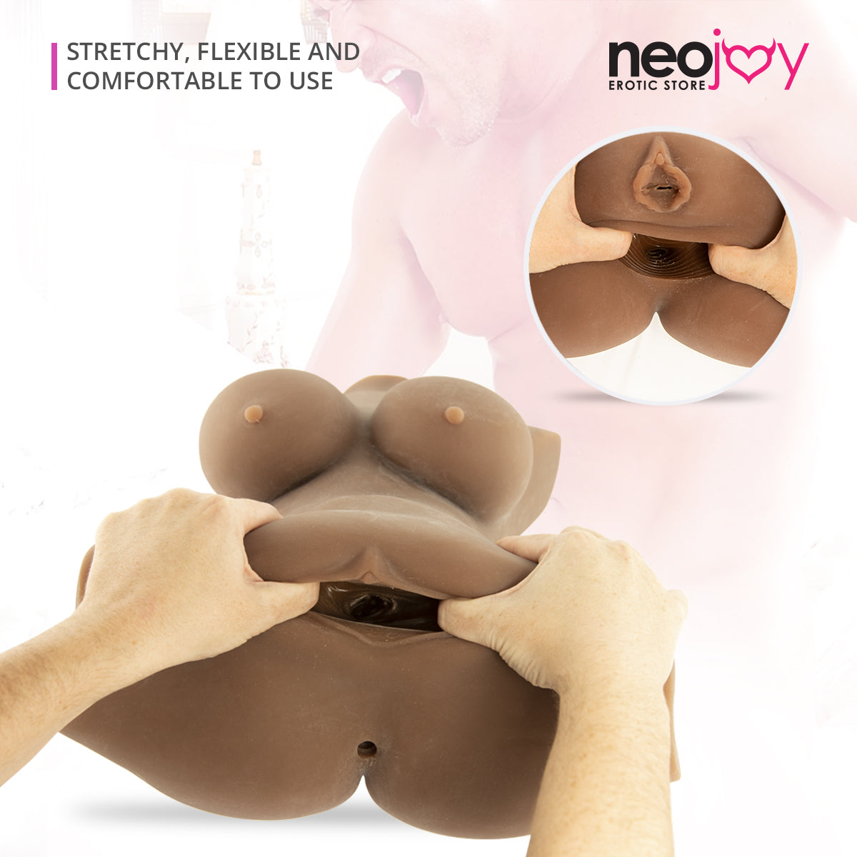 Geiko B Sex Love Doll (Brown) 11.6KG - TPE - 47cm - Brown