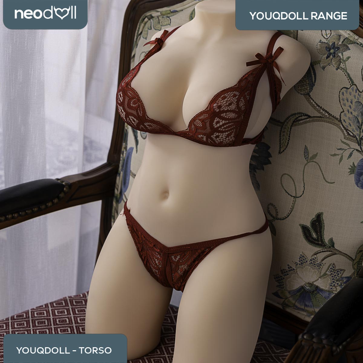 YQ Torso with Skeleton - Gel Breast - TPE - 9.5KG - Natural