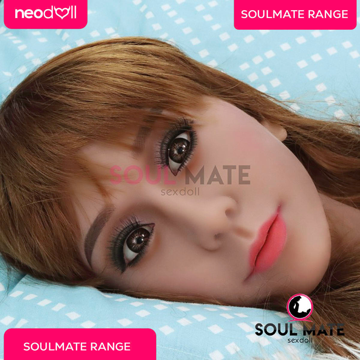 SoulMate Dolls - Morgan Head With Sex Doll Torso - Light Brown