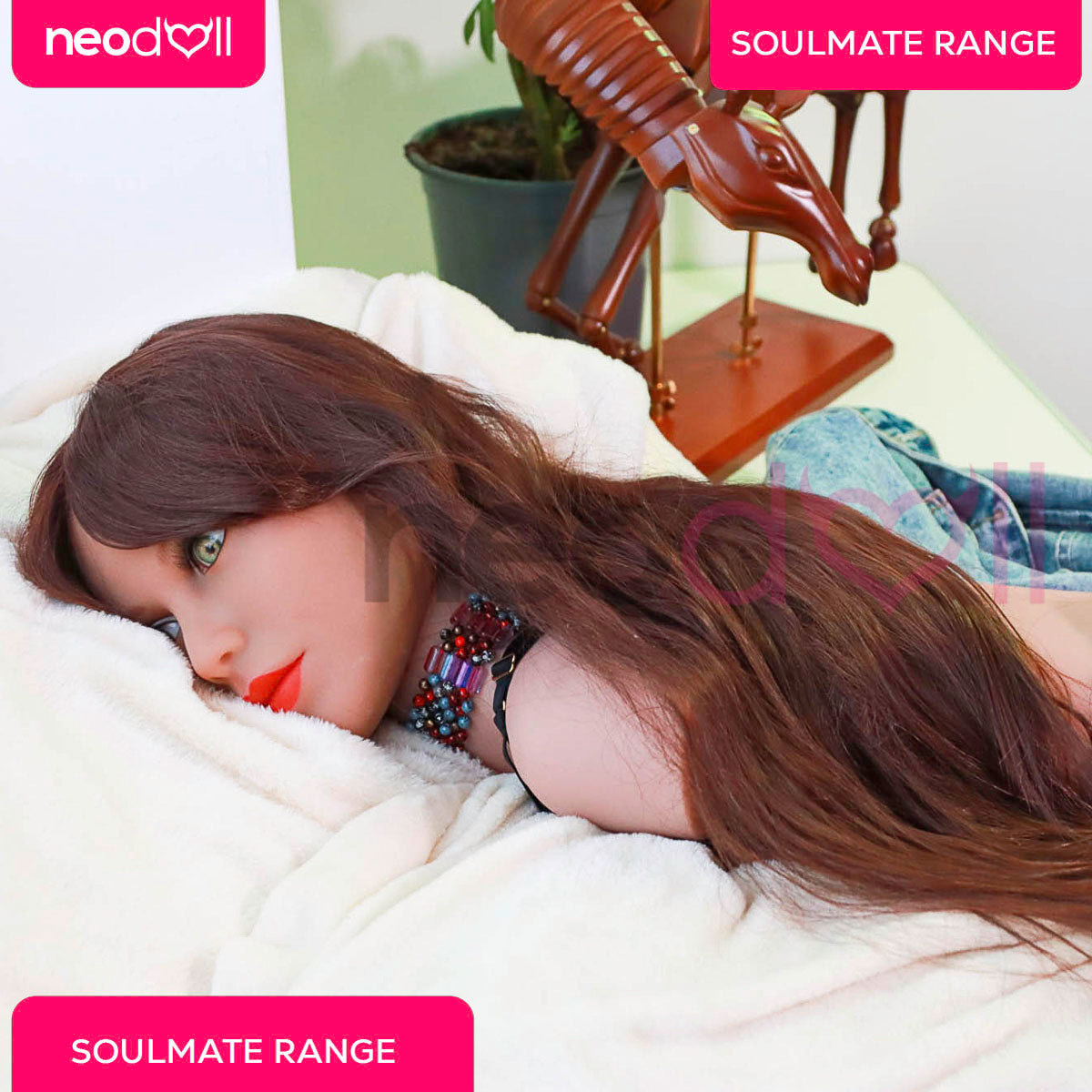 Soulmate Dolls - Charlie Head With Sex Doll Torso - Light Brown