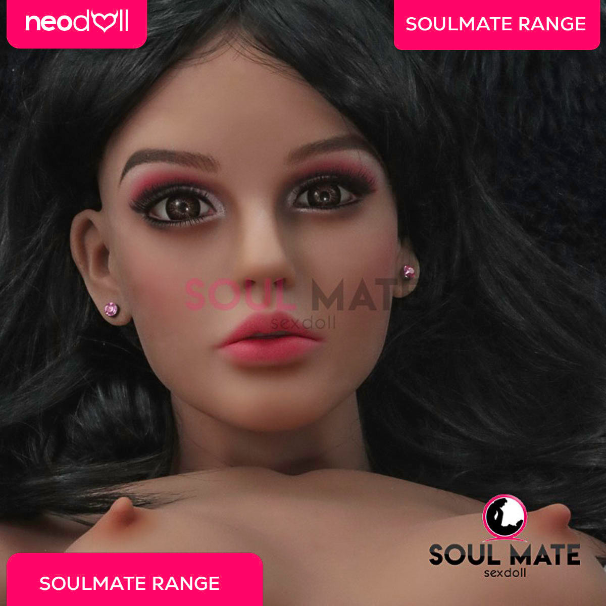 SoulMate Dolls - Teagan Head With Sex Doll Torso - Light Brown