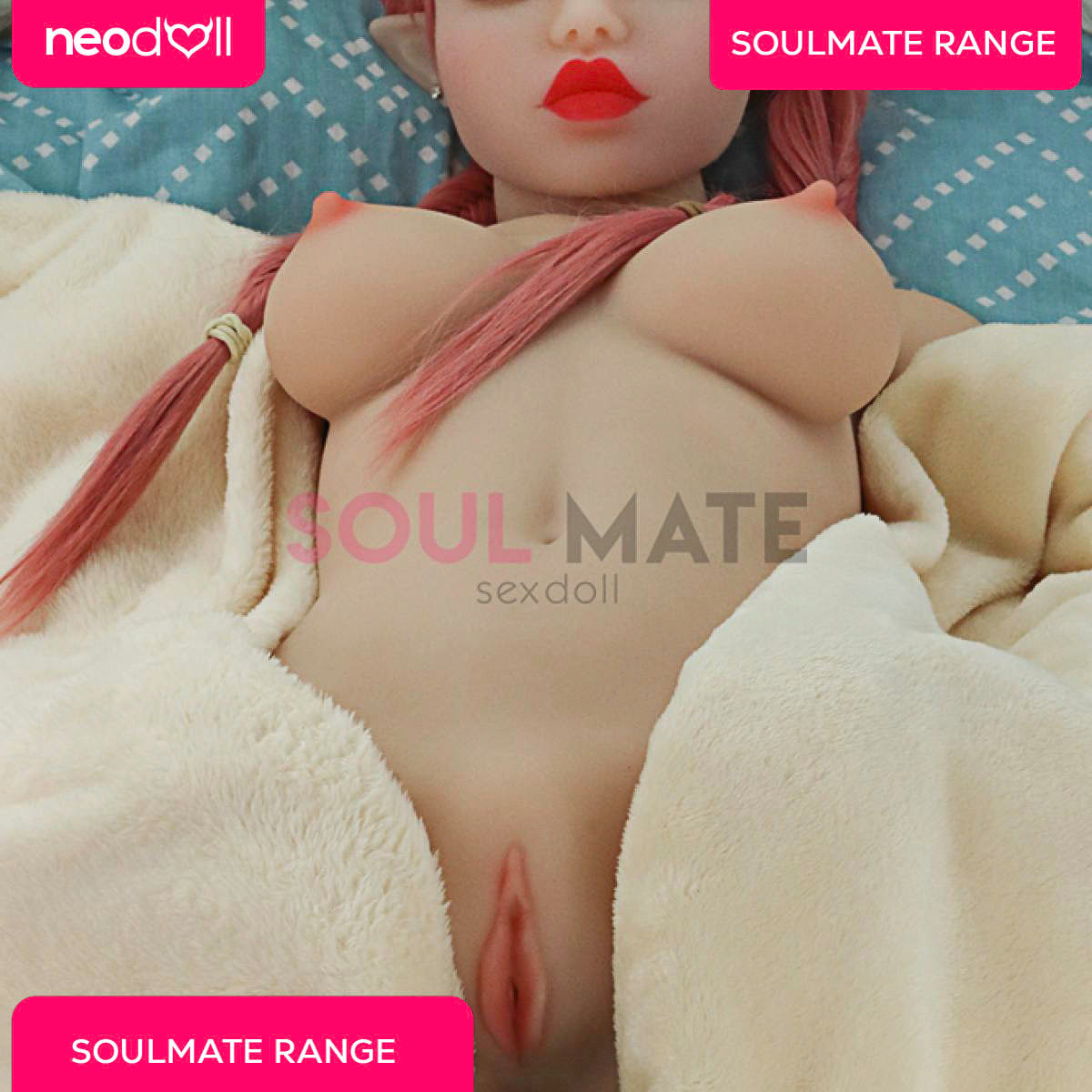 Soulmate Dolls - Eden Head With Sex Doll Torso - White