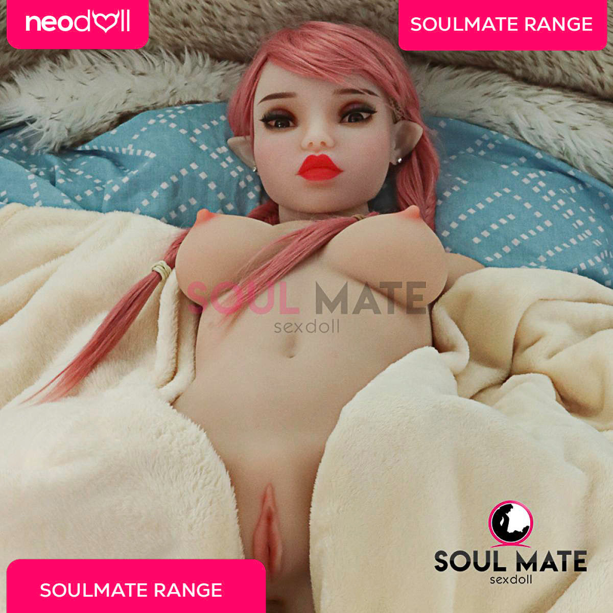 Soulmate Dolls - Eden Head With Sex Doll Torso - White