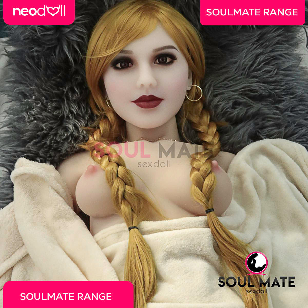 Soulmate Dolls - Alyssa Head With Sex Doll Torso - White