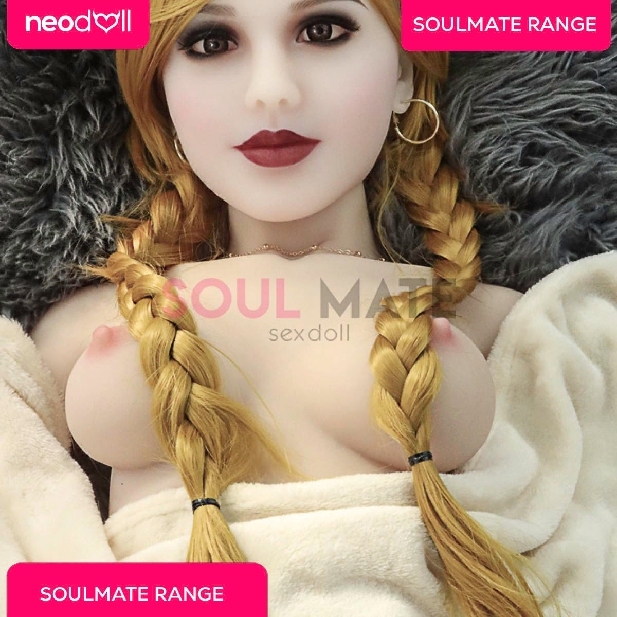 Soulmate Dolls - Alyssa Head With Sex Doll Torso - White