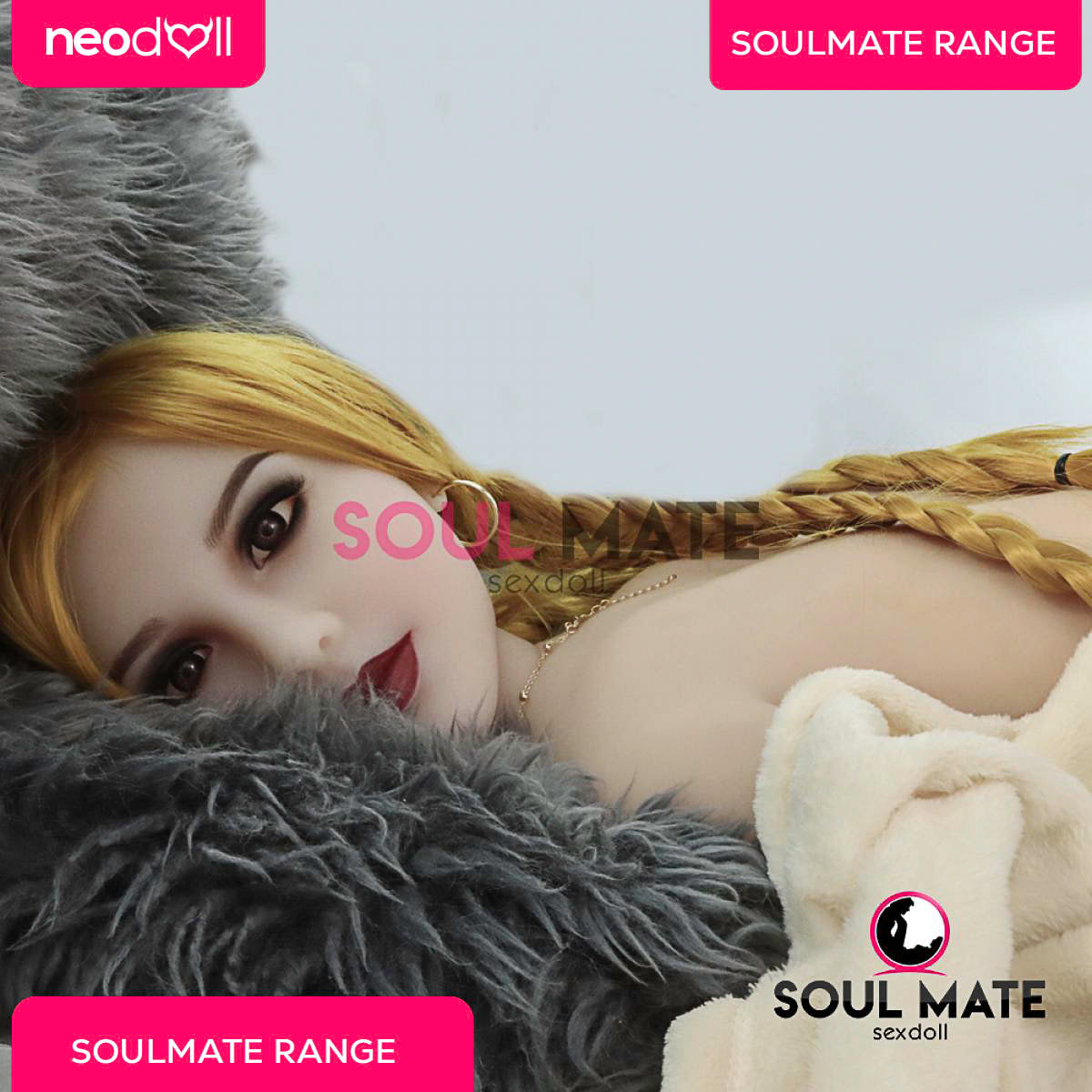 Soulmate Dolls - Alyssa Head With Sex Doll Torso - White