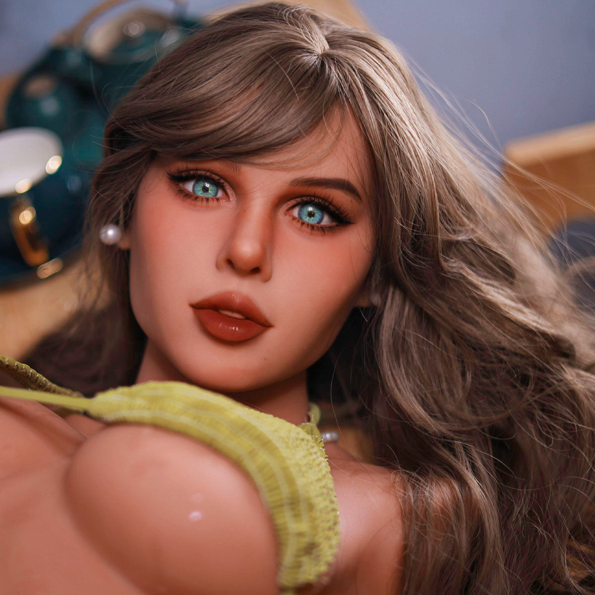 Firedoll - Anja - Sex Doll Head - M16 Compatible - Light Tan
