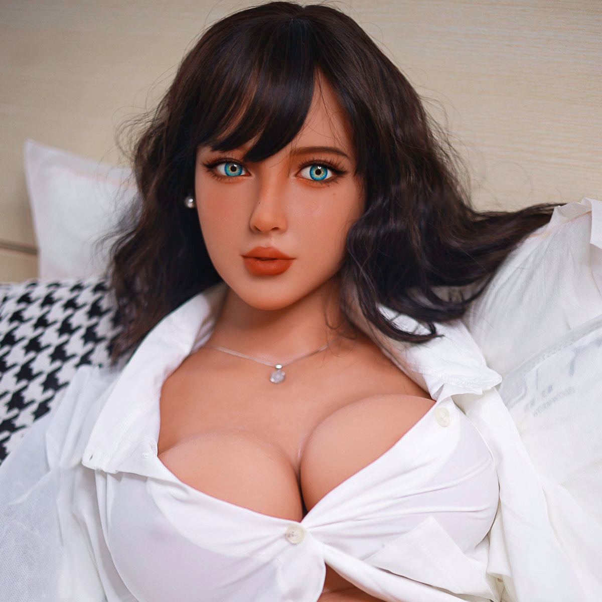Firedoll - Clowy - Sex Doll Head - M16 Compatible - Light Tan