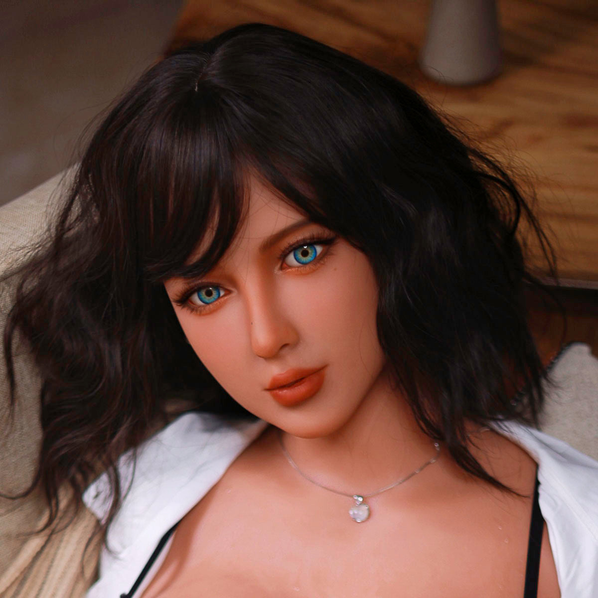 Firedoll - Clowy - Sex Doll Head - M16 Compatible - Light Tan