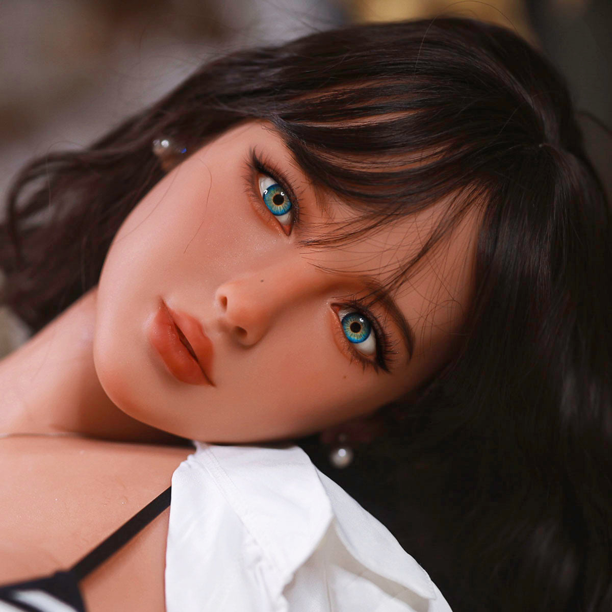 Firedoll - Clowy - Sex Doll Head - M16 Compatible - Light Tan