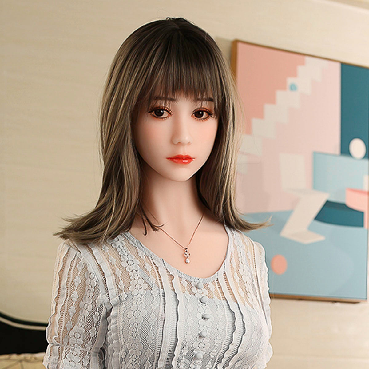 Firedoll - Ayumi - Sex Doll Head - M16 Compatible - Natural