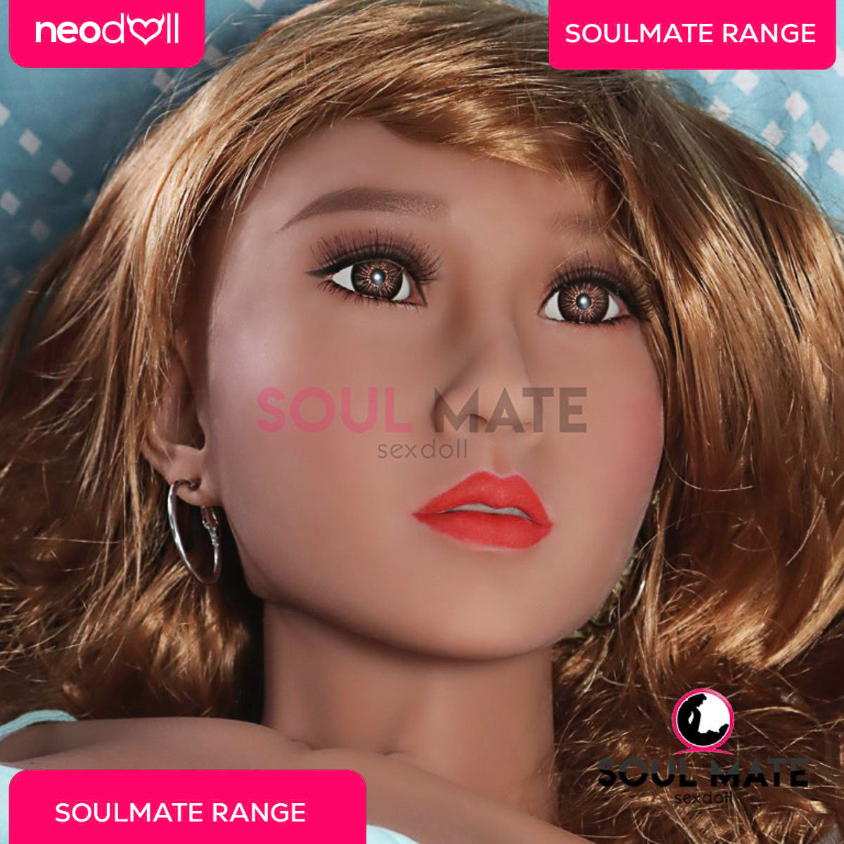 SoulMate Dolls - Josie Head With Sex Doll Torso - Light Brown