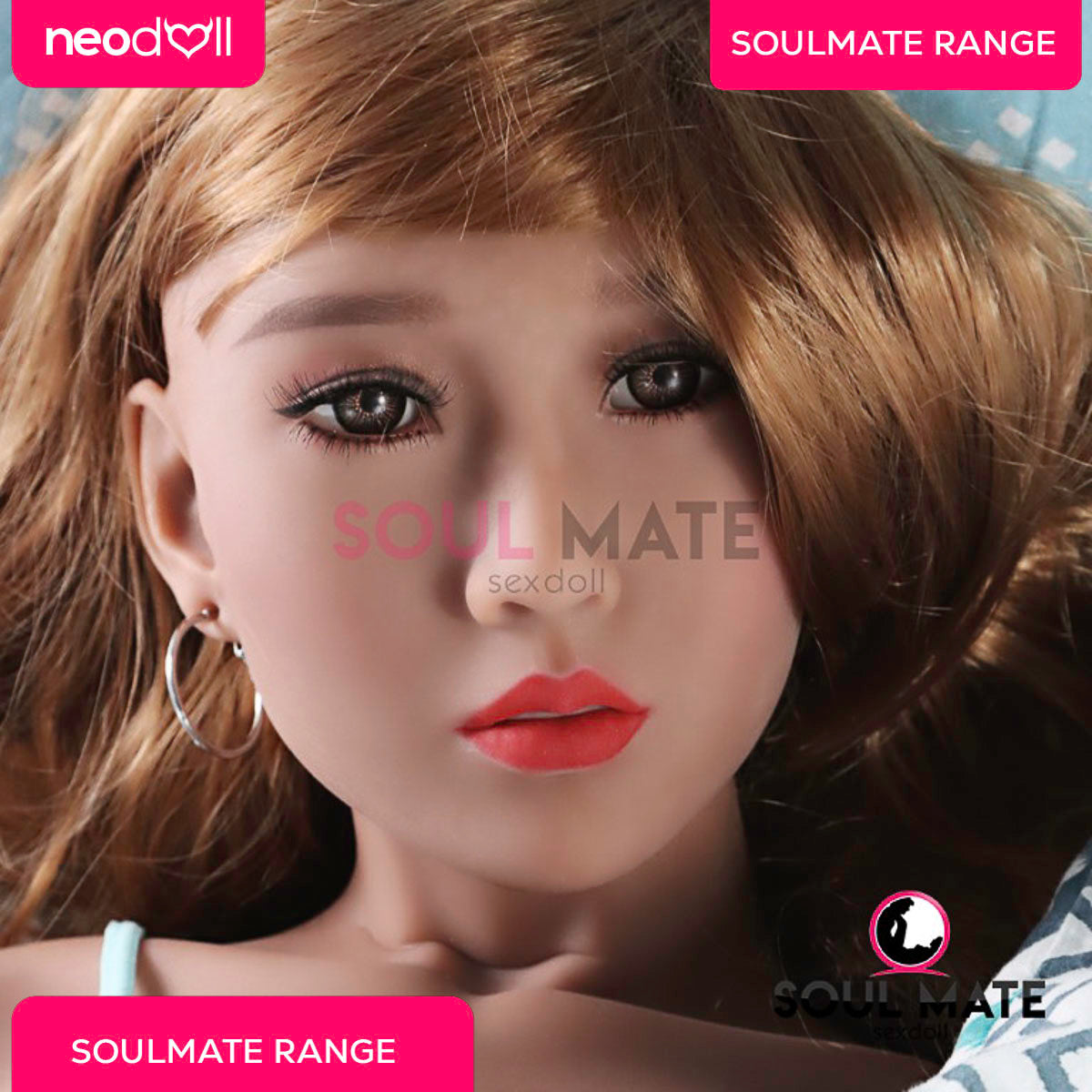SoulMate Dolls - Josie Head With Sex Doll Torso - Light Brown