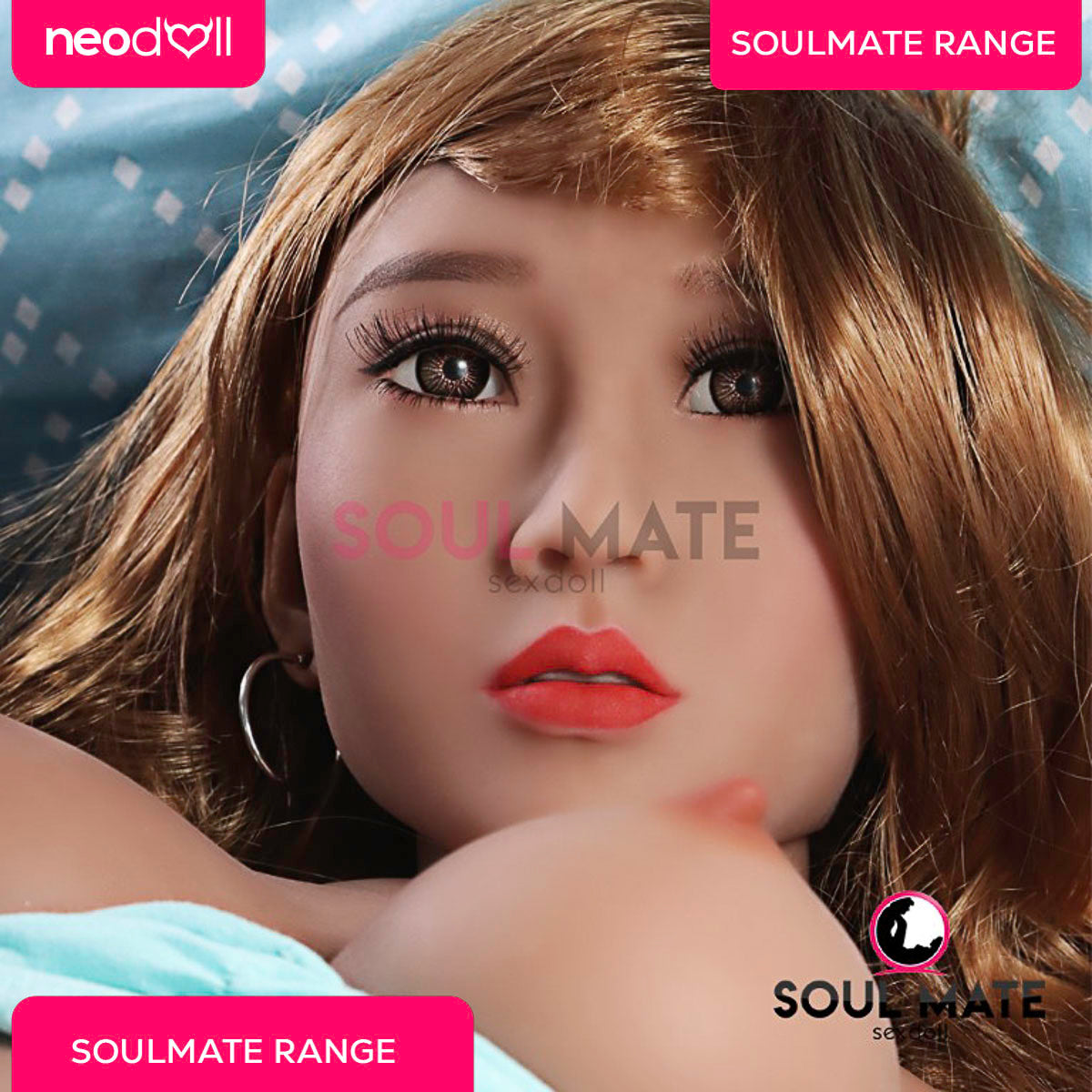 SoulMate Dolls - Josie Head With Sex Doll Torso - Light Brown
