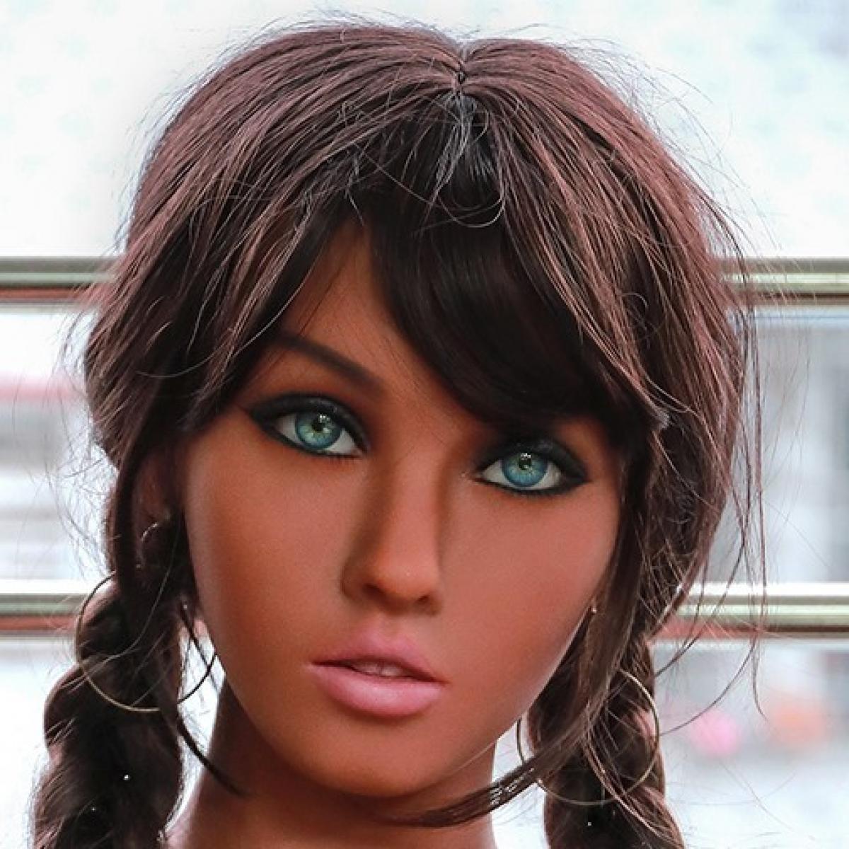 Neodoll Stepsister Mckenna Head - Sex Doll Head - M16 Compatible - Tan - Lucidtoys