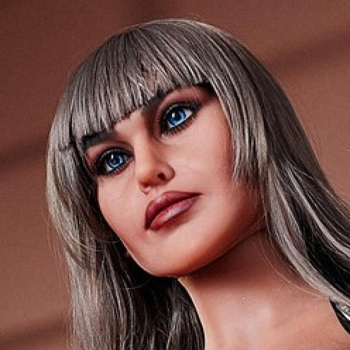 Neodoll Racy Monica - Sex Doll Head - M16 Compatible - Brown - Lucidtoys