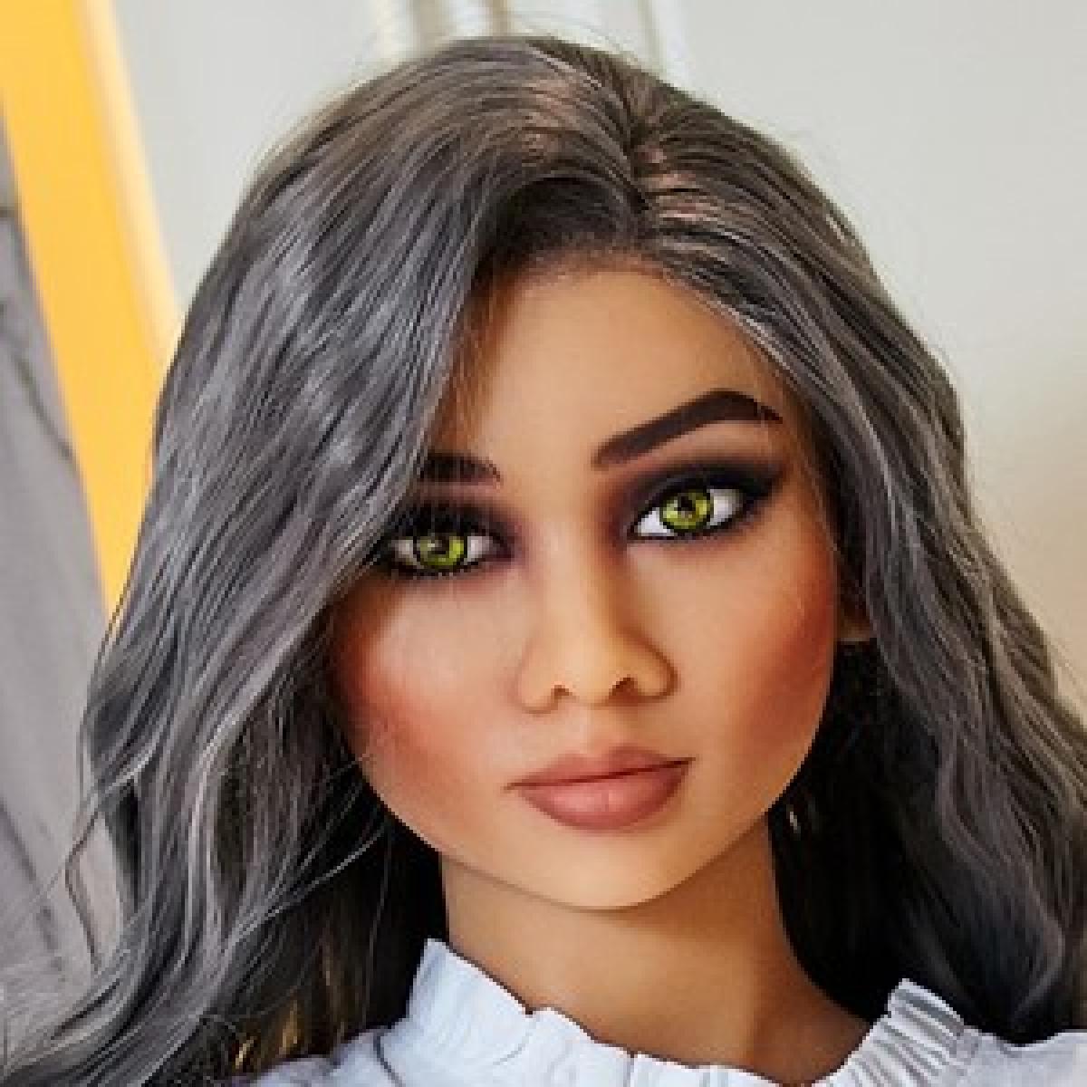 Neodoll Racy Ayumi - Sex Doll Head - M16 Compatible - Tan - Lucidtoys