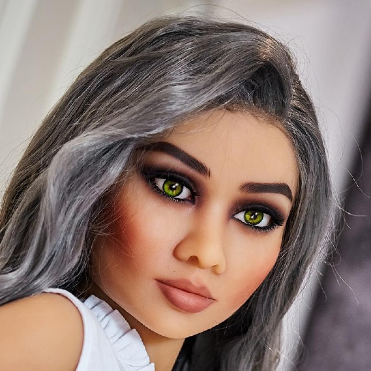 Neodoll Racy Ayumi - Sex Doll Head - M16 Compatible - Tan - Lucidtoys