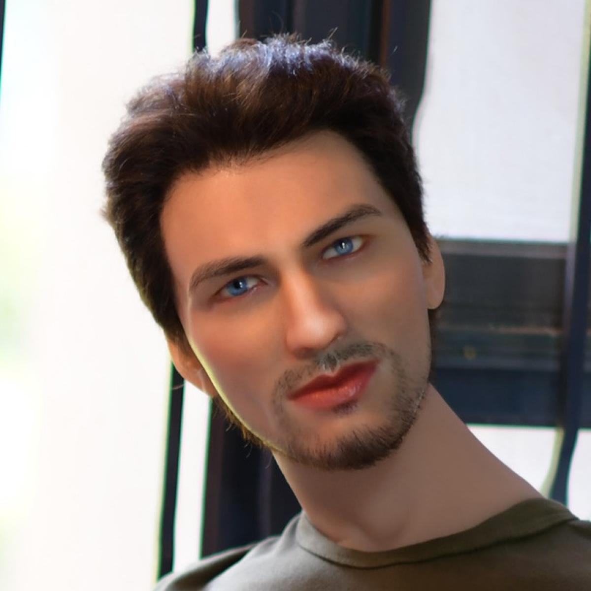 Neodoll Allure - MALE 106 - Sex Doll Head - M16 Compatible - Tan - Lucidtoys