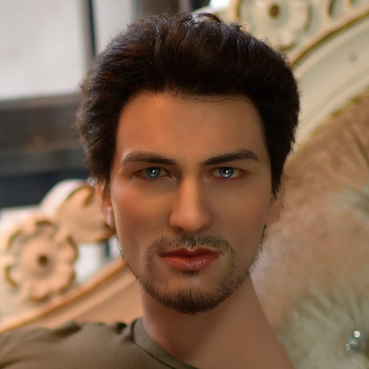 Neodoll Allure - MALE 106 - Sex Doll Head - M16 Compatible - Tan - Lucidtoys