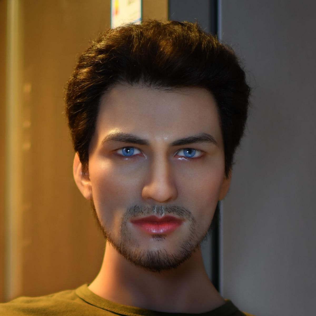 Neodoll Allure - MALE 106 - Sex Doll Head - M16 Compatible - Tan - Lucidtoys