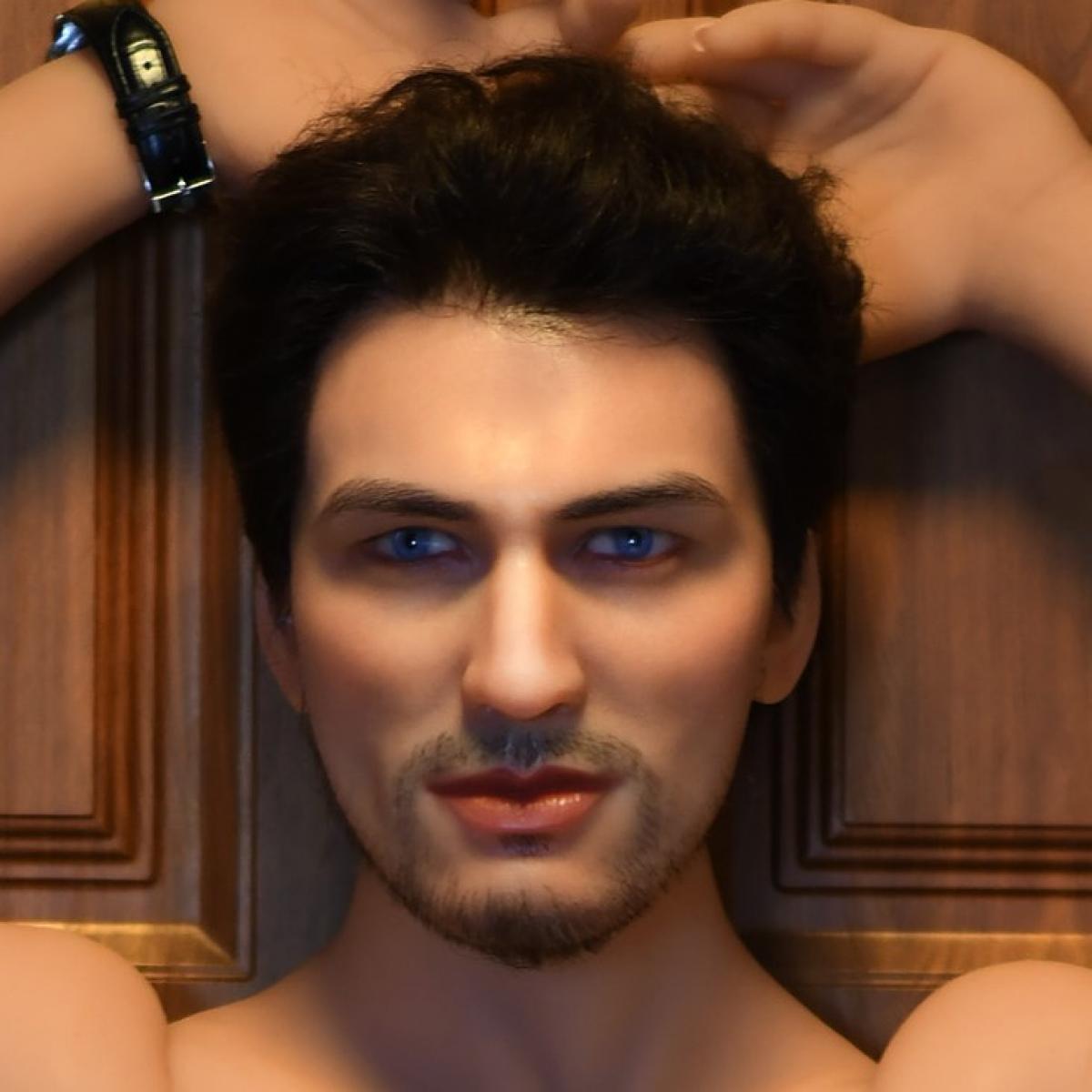 Neodoll Allure - MALE 106 - Sex Doll Head - M16 Compatible - Tan - Lucidtoys