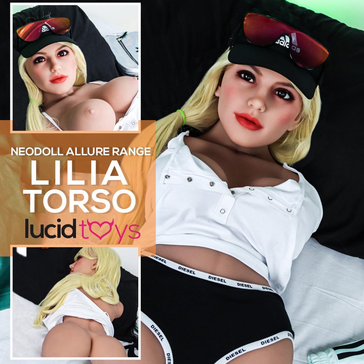 Allure Sex Doll Torso - Lilia Head & Torso - Tan - Lucidtoys
