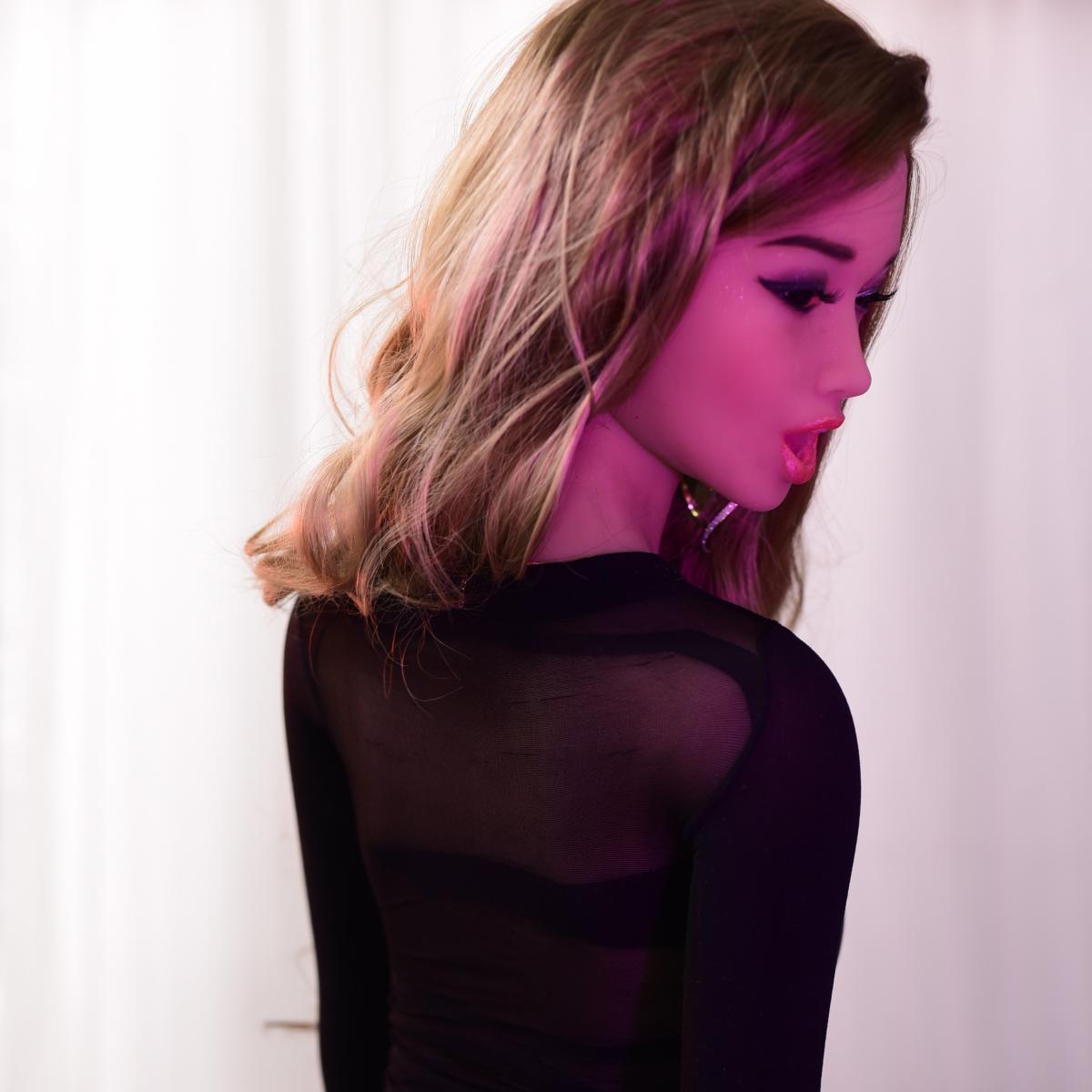 Neodoll Allure Riley- Realistic Sex Doll Head - Tan - Lucidtoys