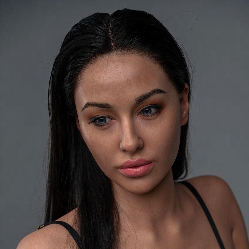 Zelex Doll - Jamie - Silicone Sex Doll Head - Natural - Lucidtoys