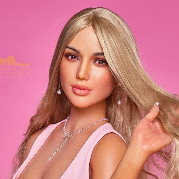Neodoll Racy - Celine - Silicone Sex Doll Head - Tan - Lucidtoys