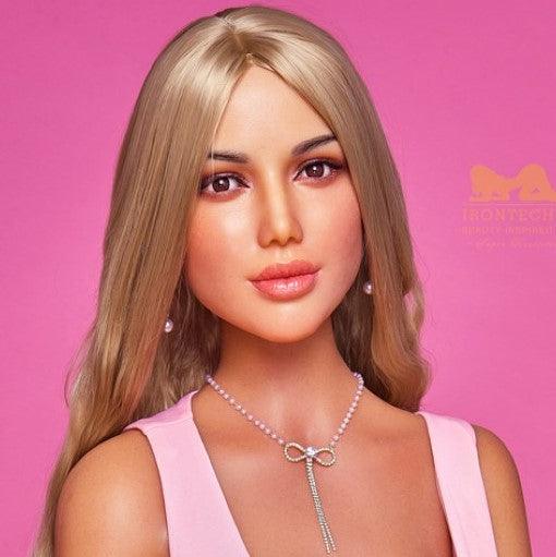 Neodoll Racy - Celine - Silicone Sex Doll Head - Tan - Lucidtoys