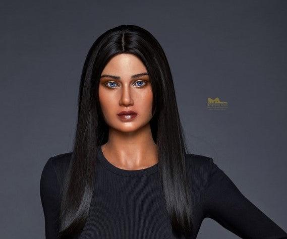 Neodoll Racy - Hailey - Silicone Sex Doll Head - Tan - Lucidtoys