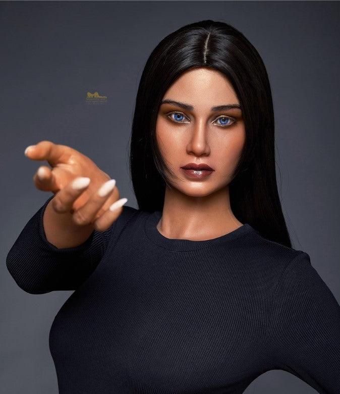 Neodoll Racy - Hailey - Silicone Sex Doll Head - Tan - Lucidtoys