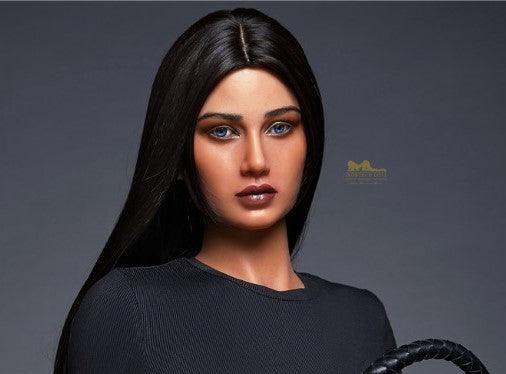 Neodoll Racy - Hailey - Silicone Sex Doll Head - Tan - Lucidtoys