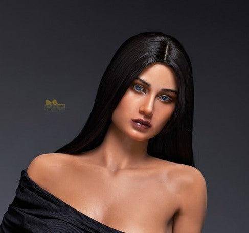 Neodoll Racy - Hailey - Silicone Sex Doll Head - Tan - Lucidtoys