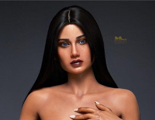 Neodoll Racy - Hailey - Silicone Sex Doll Head - Tan - Lucidtoys