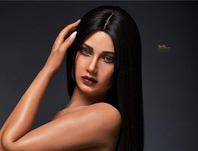Neodoll Racy - Hailey - Silicone Sex Doll Head - Tan - Lucidtoys